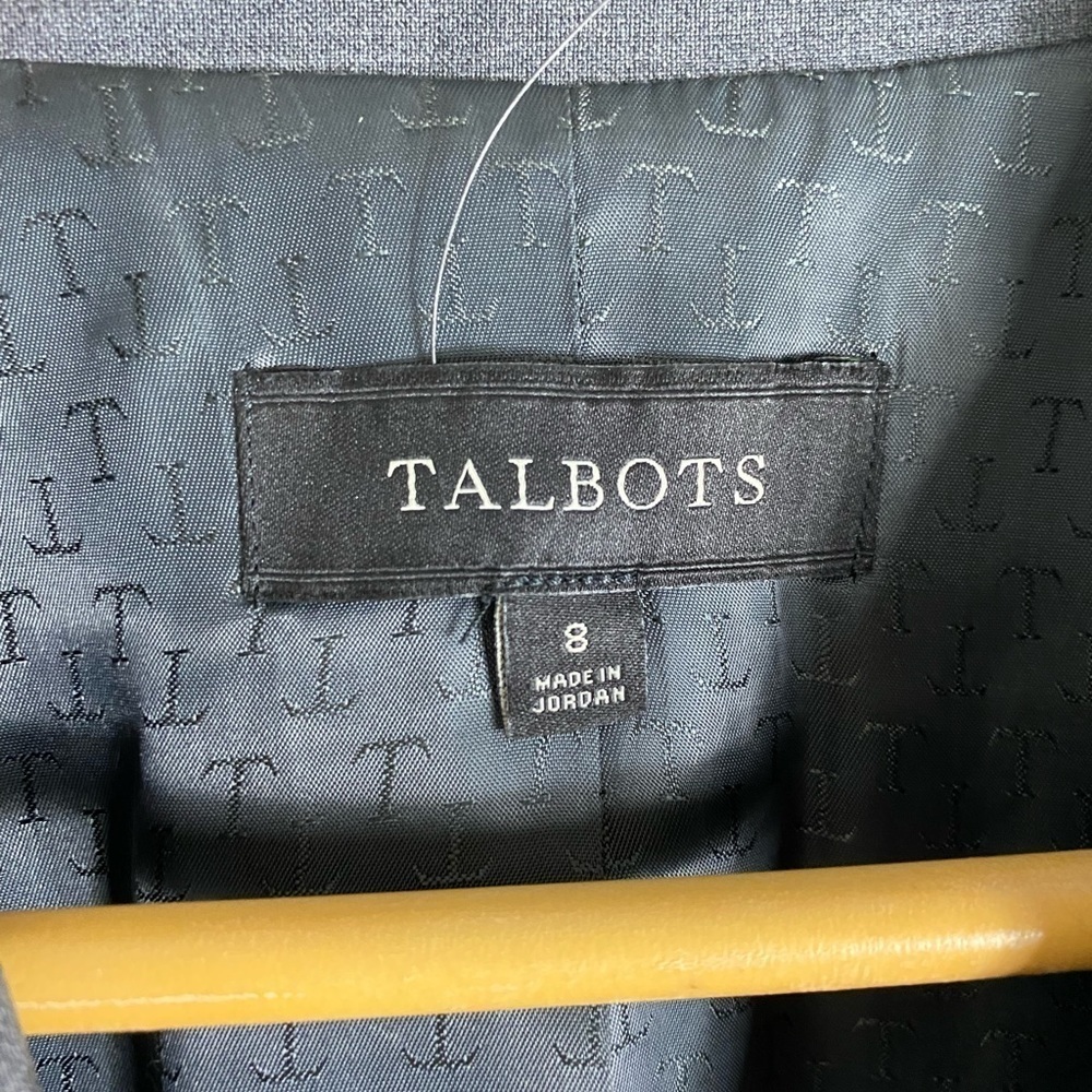 Talbots Gray Wool Blend Single Button Blazer - image 7